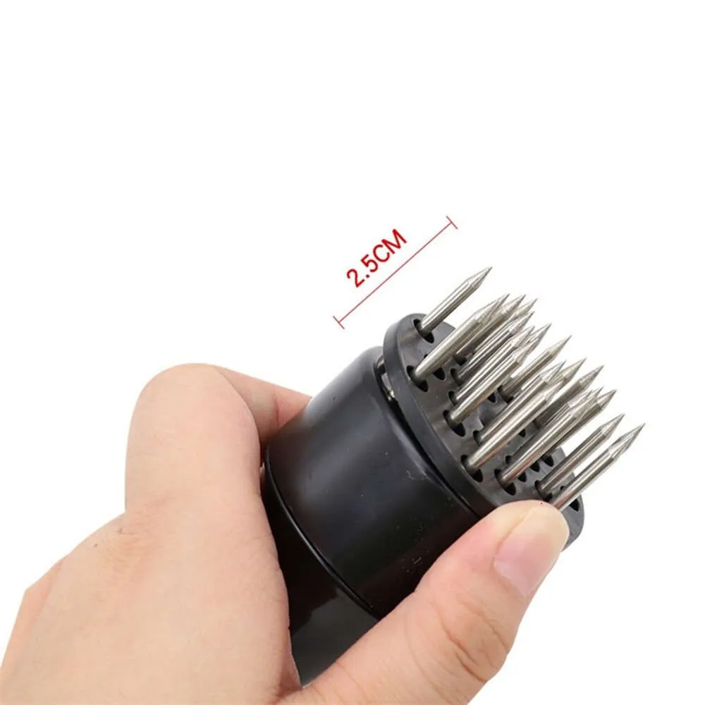 Meat Tenderizer with Ultra Sharp Stainless Steel 21 Pieces Needle Blades Kitchen Utility Profession Tool for BBQ Steak Beef MHY067