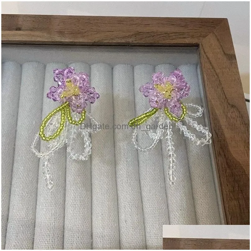Dangle & Chandelier Handmade Sweet Flower Beads Tassel Drop Earrings For Women Personality New Beautif Pendientes Delivery J Dhgarden Dhcfj