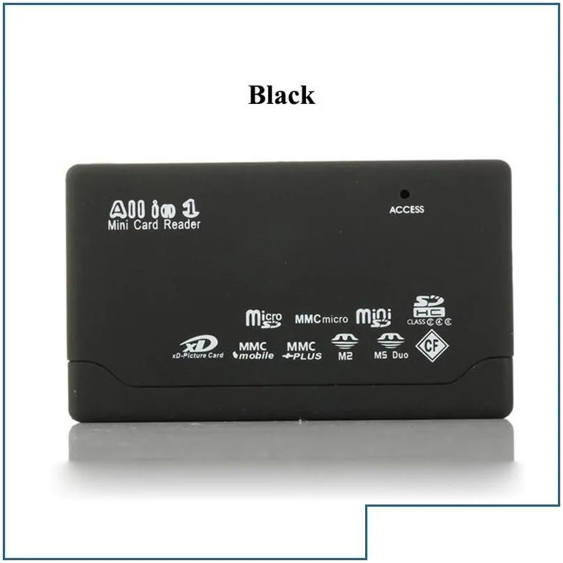 Micro SD USB 20 Cards Reader All In One Memory Card Readers TF MS M2 XD CF With Data Cables Computer Accessories6623997