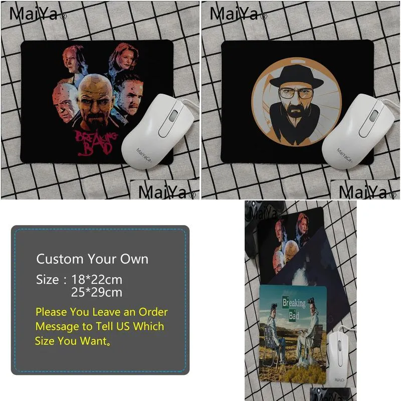 mouse bad Maiya Top Quality Breaking Bad Laptop Computer Mousepad Top Selling Whole Gaming Pad mouse4485196