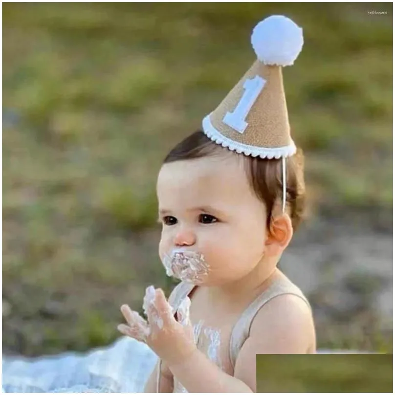 Party Decoration Hat Baby Birthday 2th Years Kids Shower Headband D