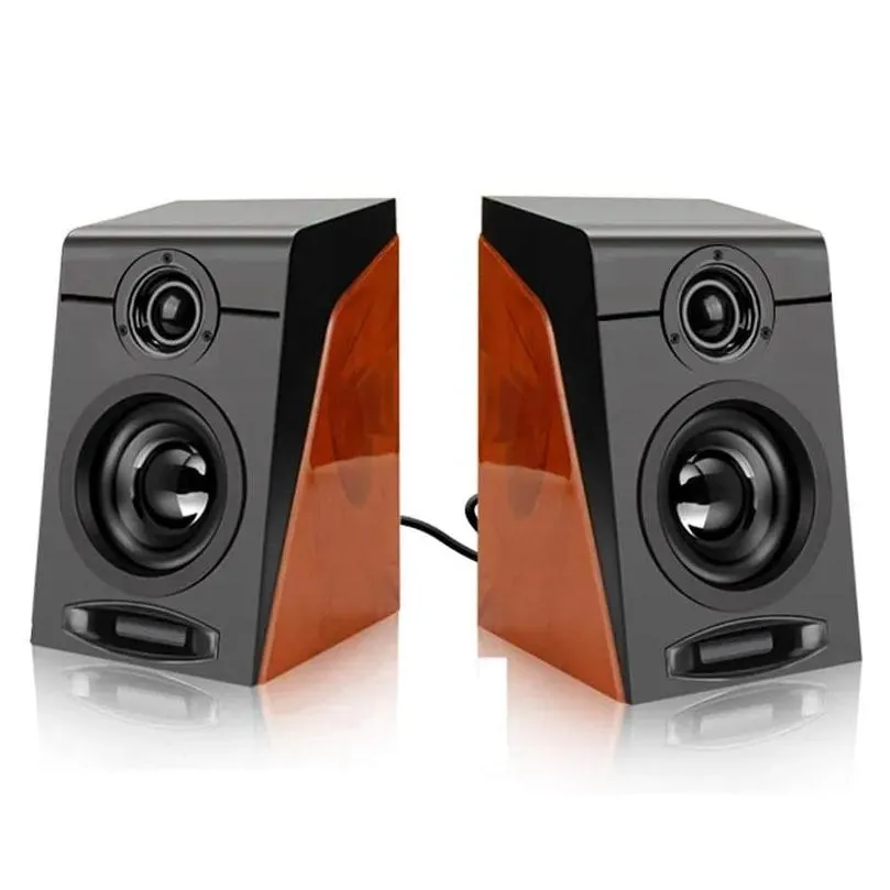 Sound Cards 3Wx2 Computer Speakers With Surround Stereo USB Wired Powered Multimedia Speaker For PCLaptopsSmart Phone79487371994298