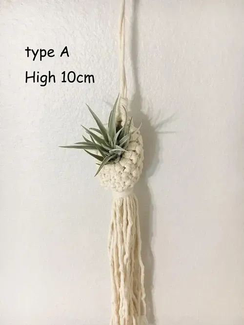 Tapestries Macrame Rope Plant Wall Hanging Tassel Flower Basket Net Bag Tapestry Cotton Boho Chi Woven Art For Apartment Dorm