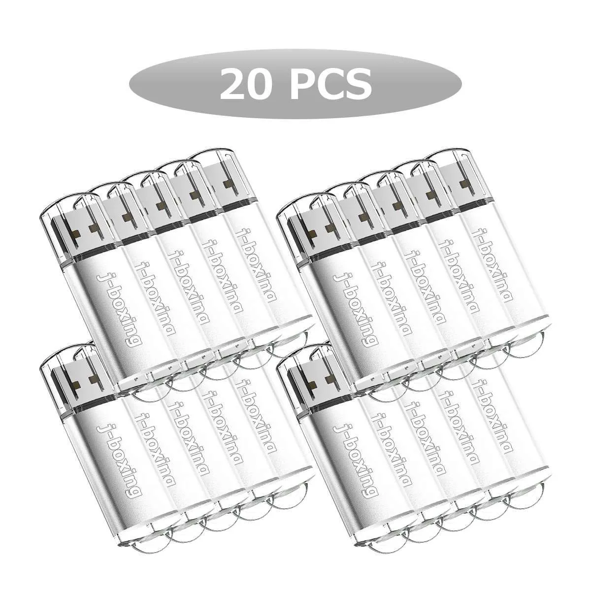 Bulk 20pcs Rectangle 1GB USB Flash Drives Flash Pen Drive High Speed 1gb Memory Stick Thumb Storage for Computer Laptop Tablet