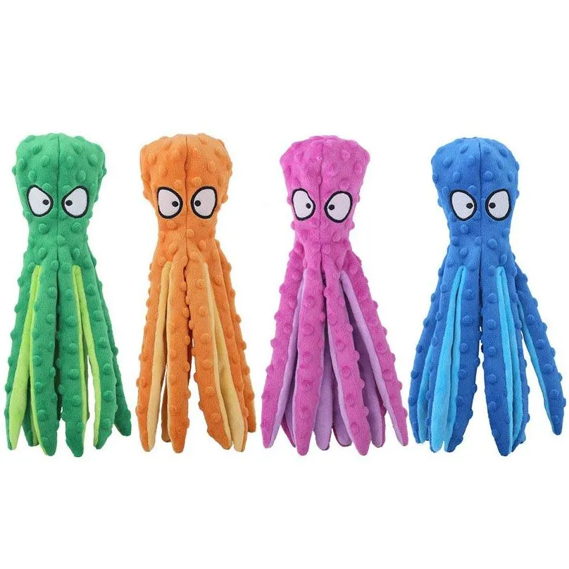Stuffed & Plush Animals Selling New Pet P Toy Octopus Shell Dog Puzzle Bite Resistant Sound Cat And Supplies Drop Delivery Toys Gifts Ot7Vt