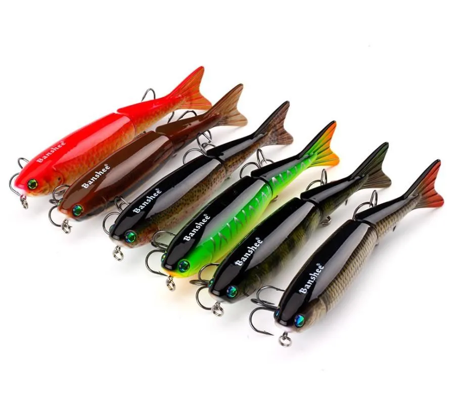 Lipless Simulation Fish Floating Popper Musky fishing lure 127cm 21g 6colors 2 Sections bass Hard bait Split Tail fish
