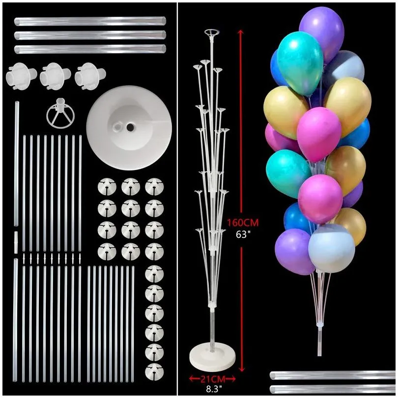 Party Decoration Birthday Balloons Stand Balloon Holder Column Plastic Stick Decorations Kids Adt Wedding Baloon Drop Delivery Home Ga Dhw2D