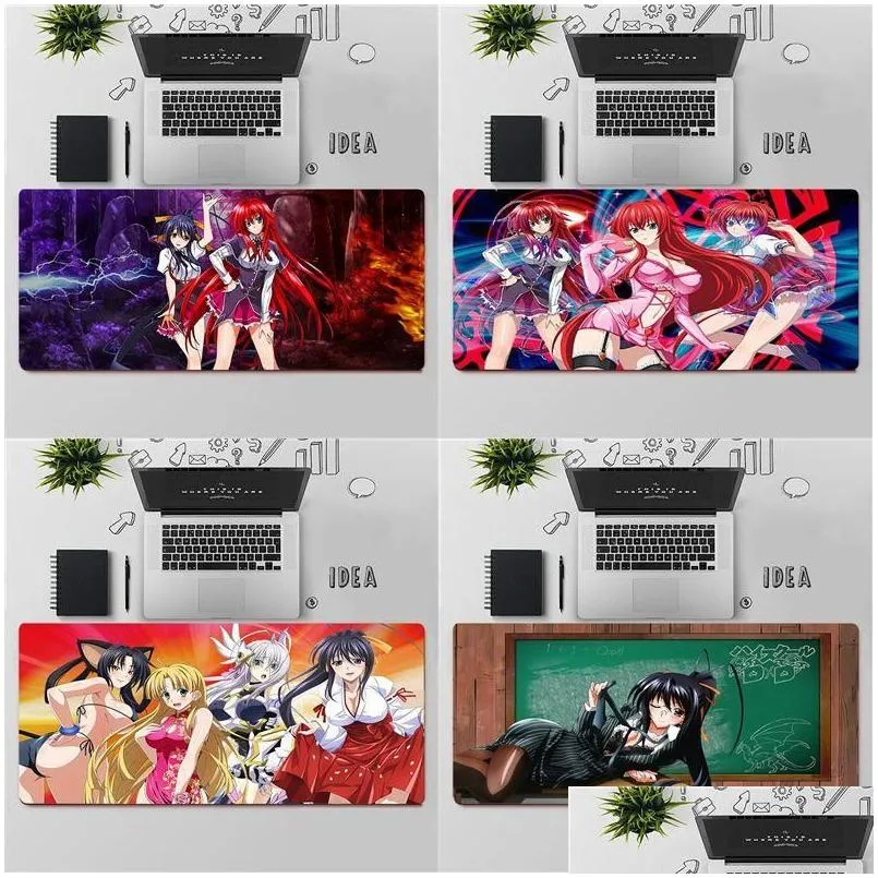 Mouse Pads Wrist Rests YNDFCNB Top Quality High School Dxd Natural Rubber Gaming Mousepad Desk Mat Large Pad Keyboards90330016324938