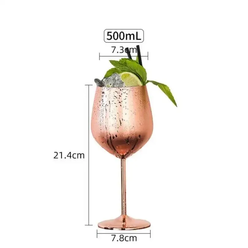 Wine Glasses Party Champagne Drinking Creative Metal Goblets Es Cup Stainless Tool Bar Steel Supplies Cocktail Glass