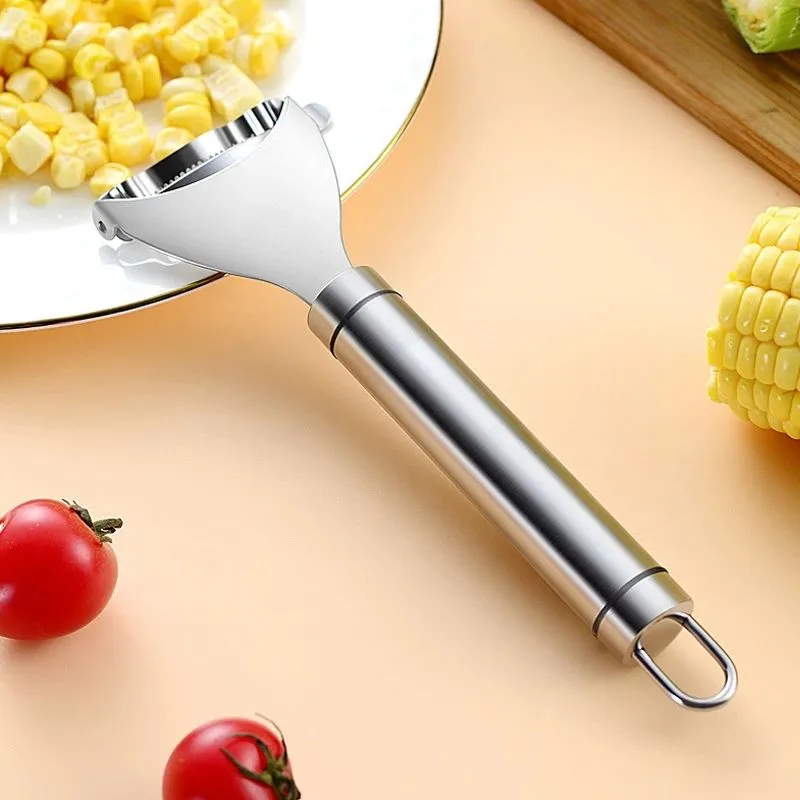 Stainless Steel Stripper Corns Tools Threshing Corn Thresher Peeler Kerneler Fruit Vegetable Kitchen Gadgets XJY06