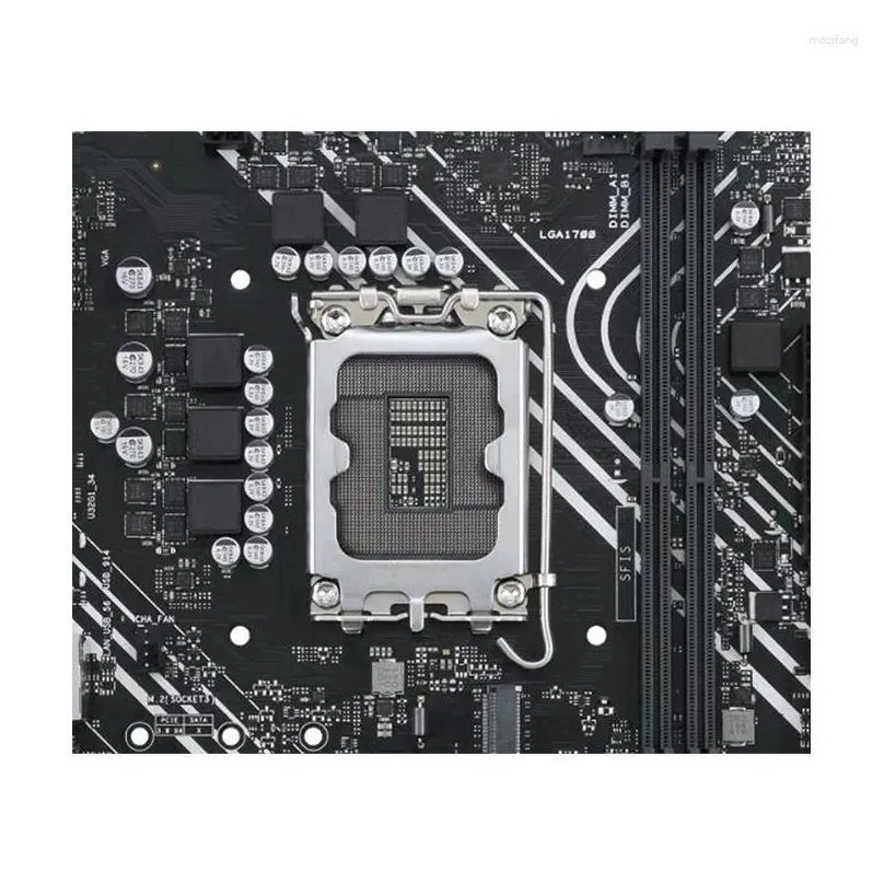 Motherboards Intel H610 PRIME H610M-F D4 Motherboard Used Original LGA1700 LGA 1700 DDR4 64GB USB2.0 USB3.0 SATA3 Desktop Mainboard