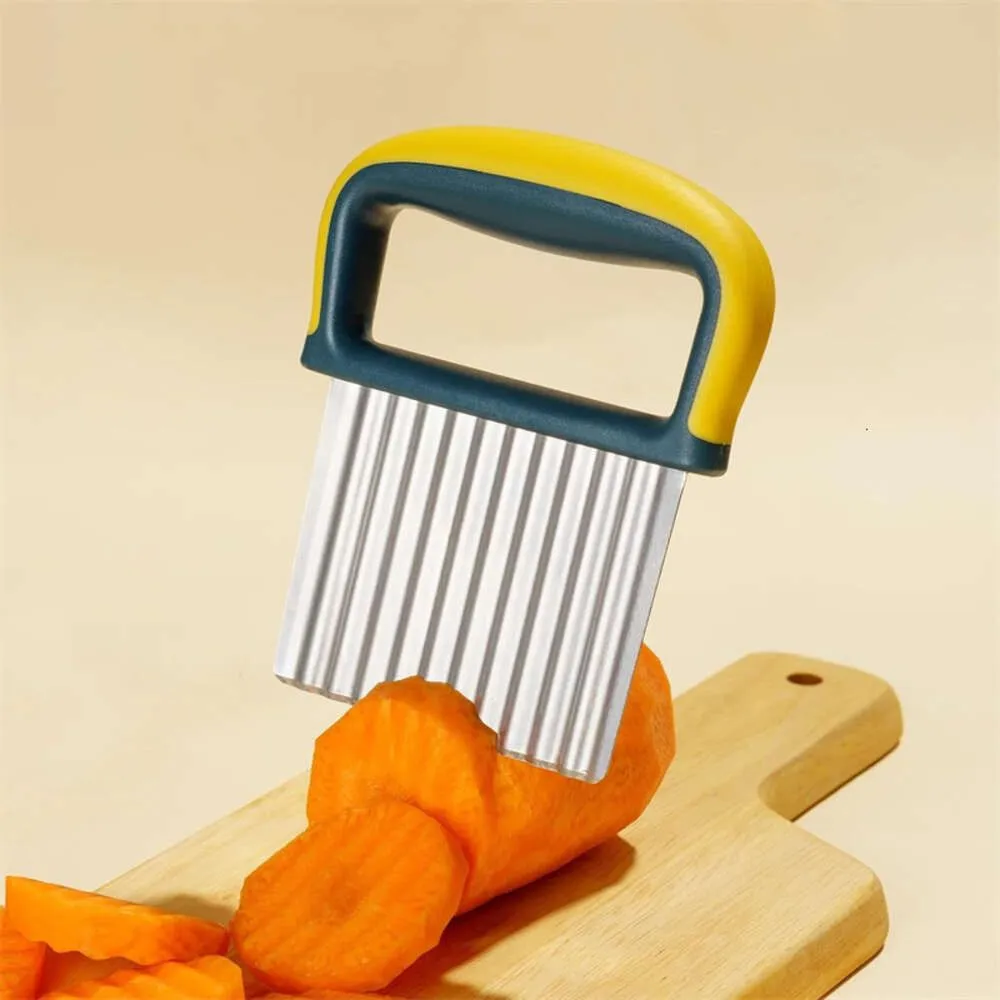 Wavy Slicer Knife Stainless Steel Wavey Cutter Creative Tools Kitchen Gadget for Potatoes Carrot Cucumber Cutting MHY068