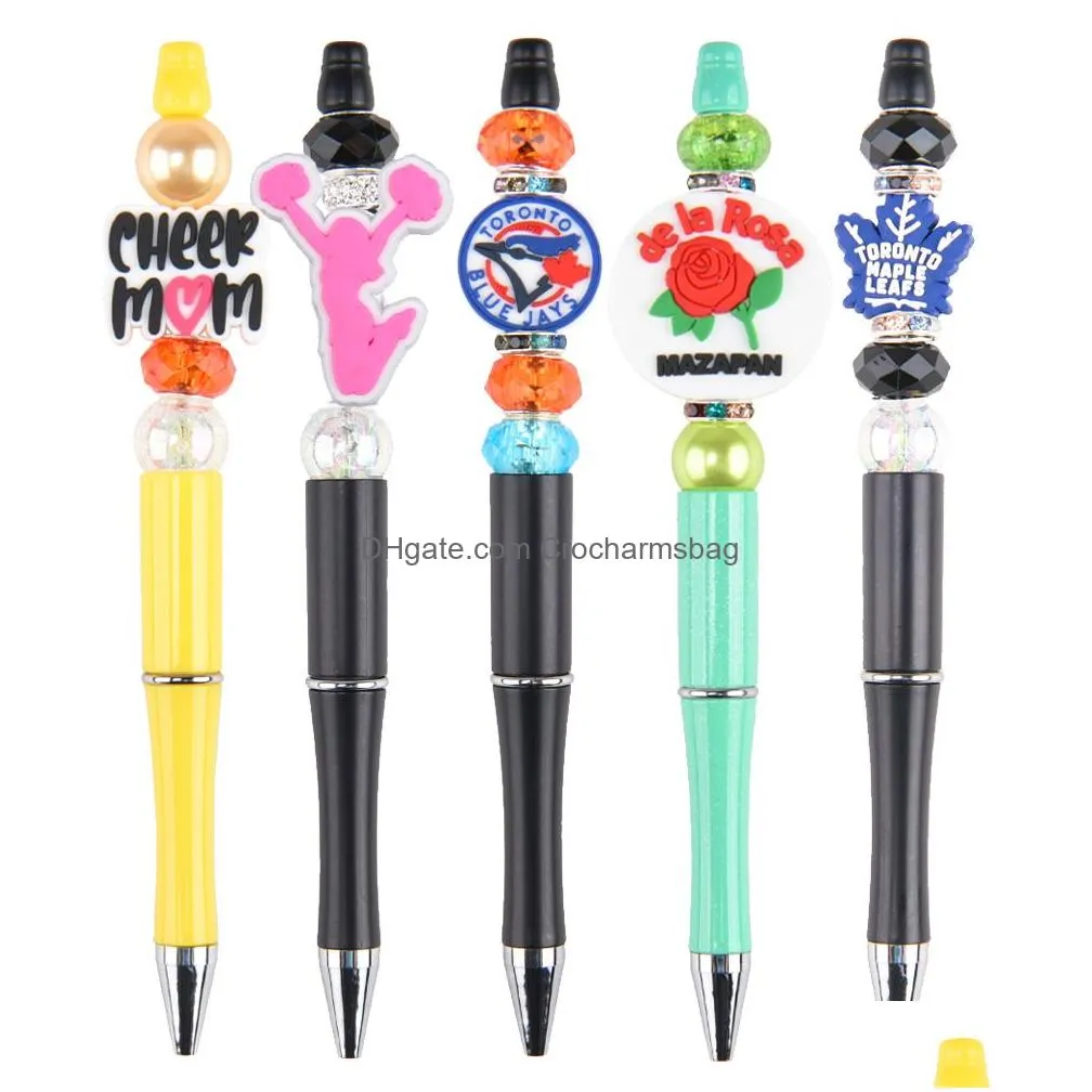 Shoe Parts & Accessories Wholesale Custom Pvc Pen Charms Ballpoint Colorf Cute Decoration Students For School Drop Delivery Shoes Dhxof