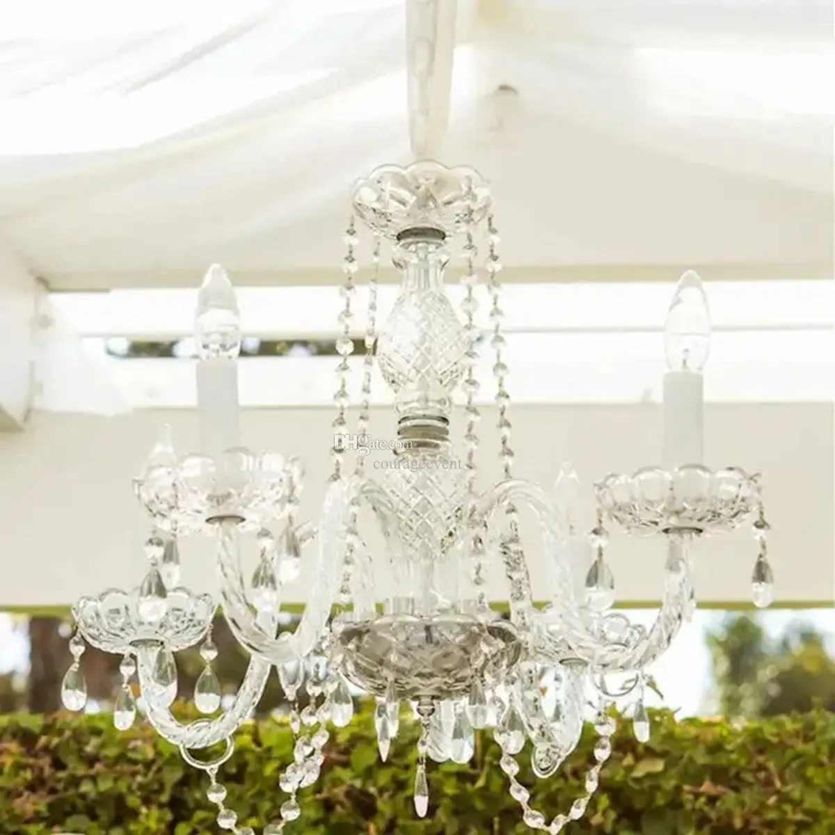 luxury classic 6 heads acrylic chandelier chandeliers ceiling luxury pendant light for wedding stage backdrop stand decor 172