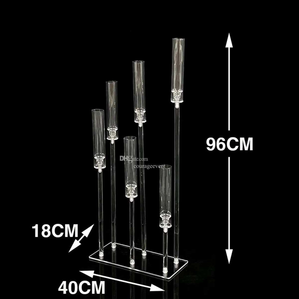 Wholesale Price Wedding Decoration crystal acrylic art Cylindrical Roman column stand Cake Dessert Table flower Stand wedding props