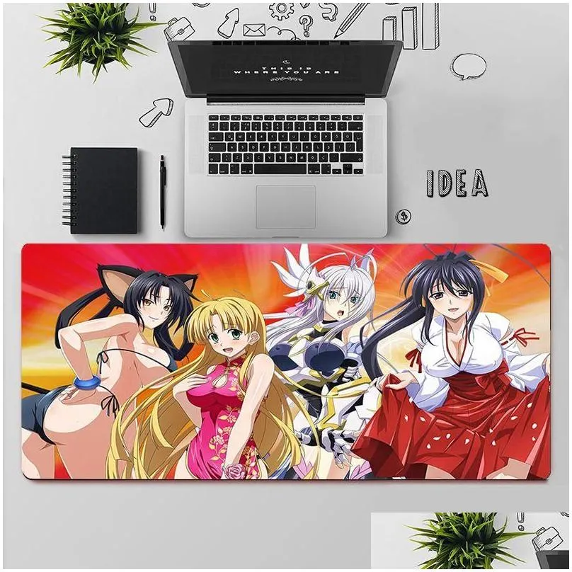 Mouse Pads Wrist Rests YNDFCNB Top Quality High School Dxd Natural Rubber Gaming Mousepad Desk Mat Large Pad Keyboards90330016324938