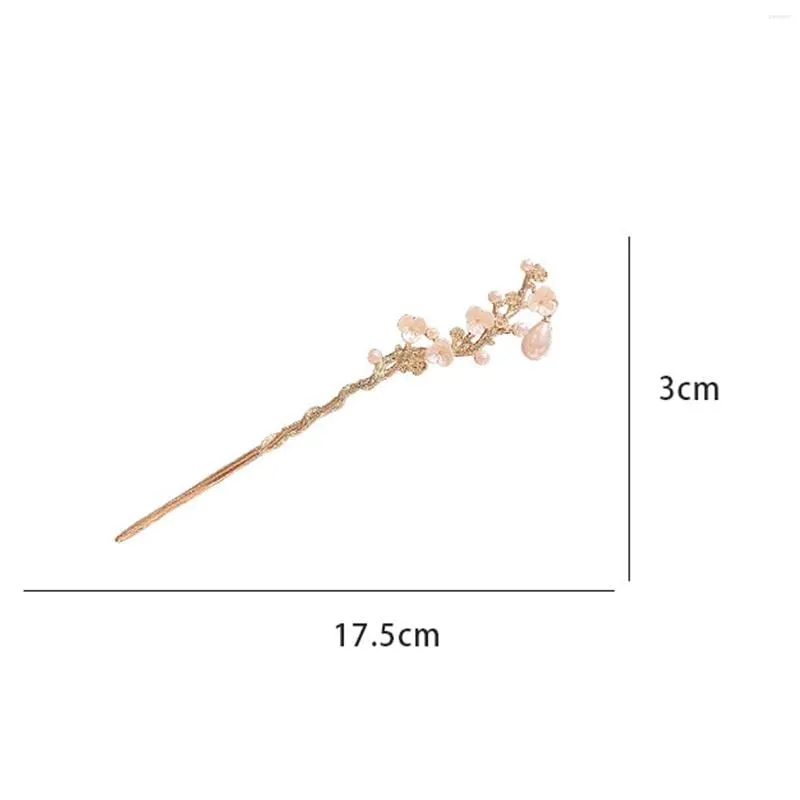 Hair Clips Camellia Chinese Stick Chopsticks Antique Making Accessories With Pearl Classic Girls Hanfu Bun Jewelry Tiaras