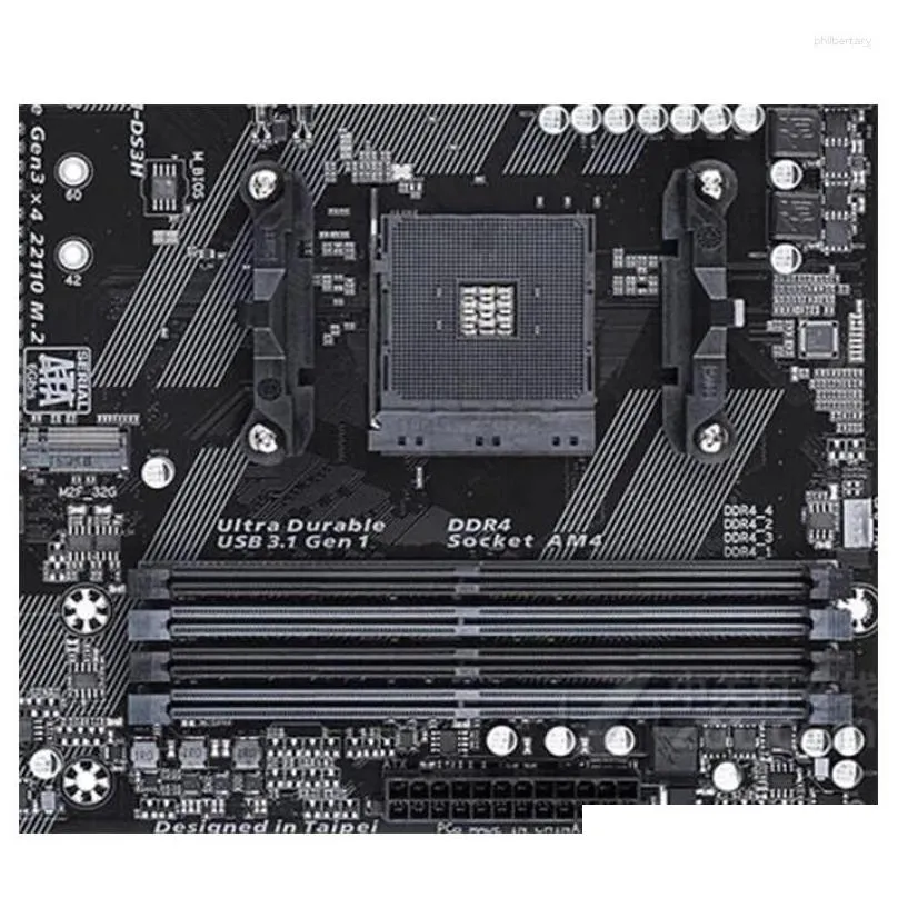 Motherboards For X370 GA-AX370M-DS3H AX370M-DS3H Motherboard Socket AM4 AMD DDR4 Original Desktop Mainboard Used