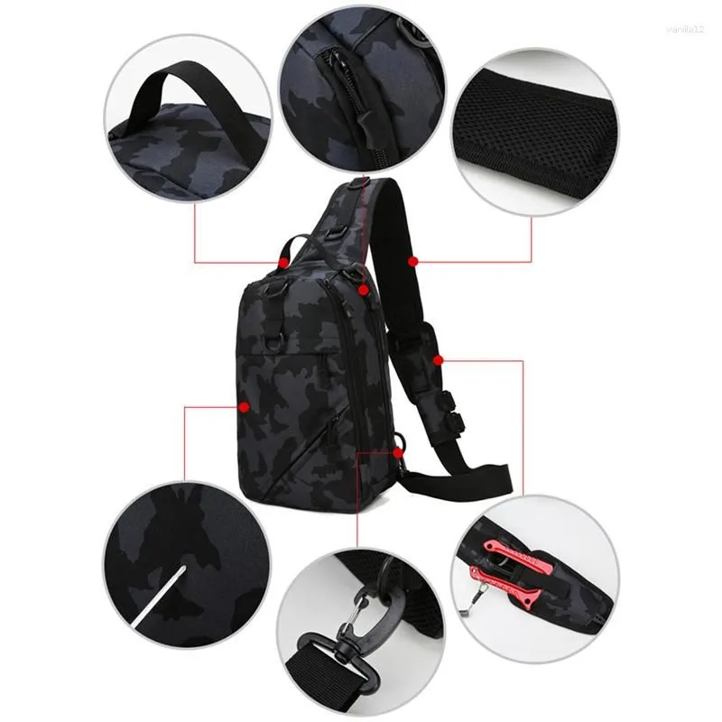 Outdoor Bags Military Tactical Shoulder Bag Men Hiking Backpack Nylon Hunting Camping Fishing Molle Army Trekking Chest Sling