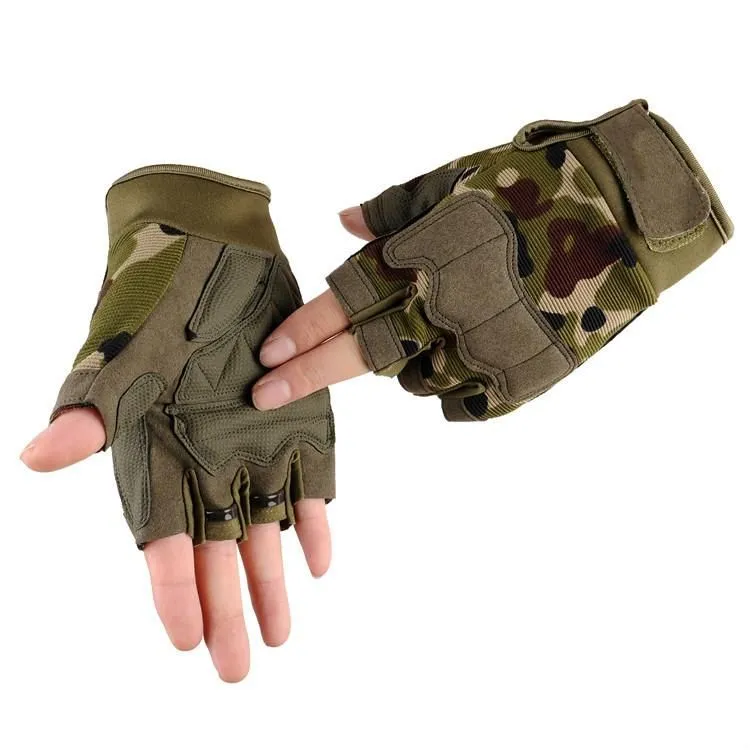 Sports Gloves Tactical Half Finger Special Forces Military Fans Men`s And Women`s Outdoor Mountaineering Training Fitness