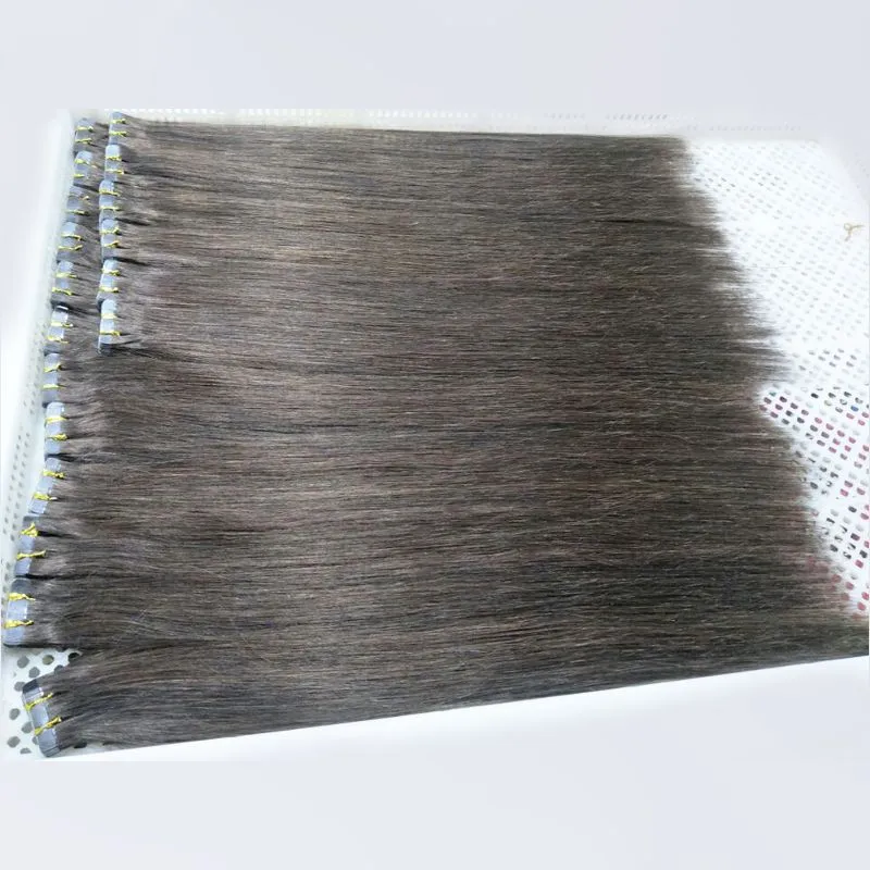 New Arrival Human Hair Clip In Extensions Skin Weft Seamless Invisible Tape Remy Hair 100g Natural Color 18 20 22 24inch