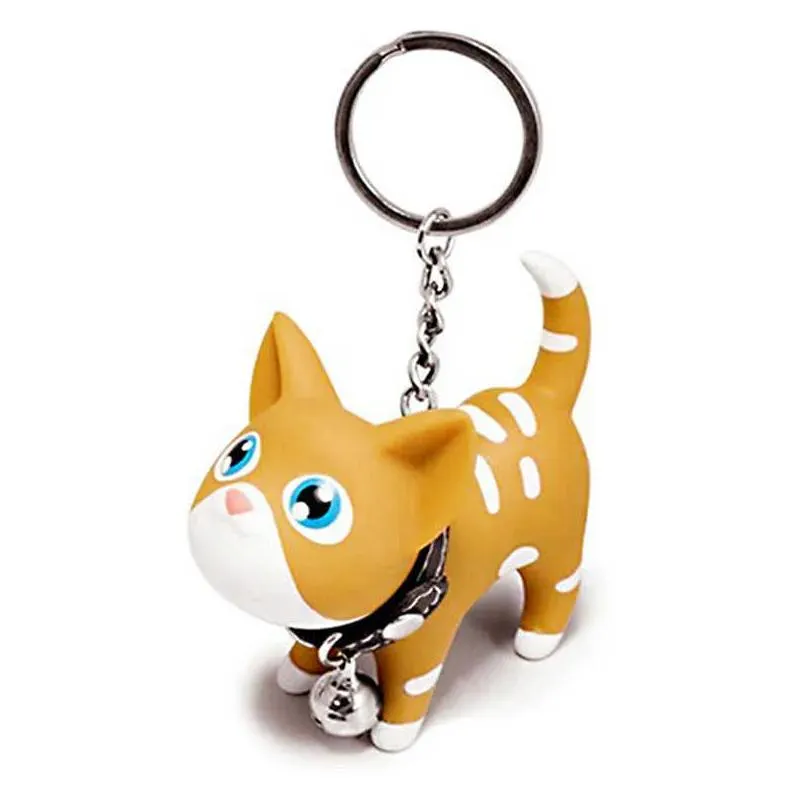 Keychains & Lanyards Cute Cartoon Dolls Cat Porte Clef Women Rings Car Trinket Couple Chains Kids Toy Ring Charms Pendant L230314 Dro Dhzqu