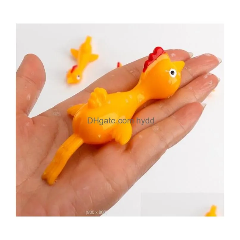 leisure sports darts toys chicken slings sticky mini slings chicken flingers game rubber animals stretchy flying animals6309212
