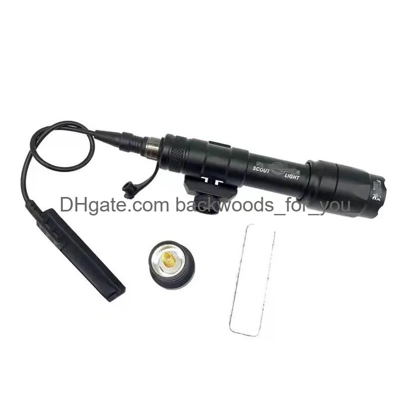 Tactical Accessories Surefir M600 M600C Scout Flashlight Lumens Led Tatical Hunting Gun Light With Dual Function Tape Drop Delivery Sp Dhcf8