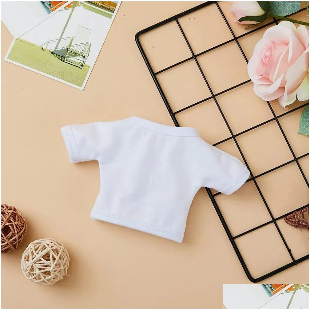Home Clothing Sublimation Blank Polyester Shirt For P Toys Custom Logo Print Po Cloth Teddy Bear Eater Bunny 1114 Drop Delivery Garden Dhyod