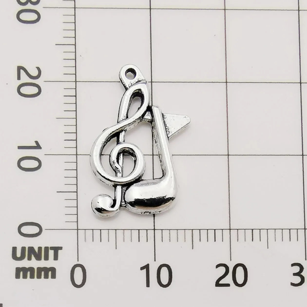 Charms Wholesale 100Pcs Instrumental Music Symbol Retro Pendant Spoon Alloy Jewelry Making Diy Keychain Ancient Sier For Bracelet Earr Otx4B