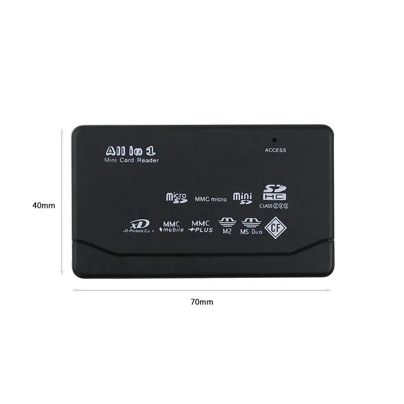 Micro SD USB 20 Cards Reader All In One Memory Card Readers TF MS M2 XD CF With Data Cables Computer Accessories6623997