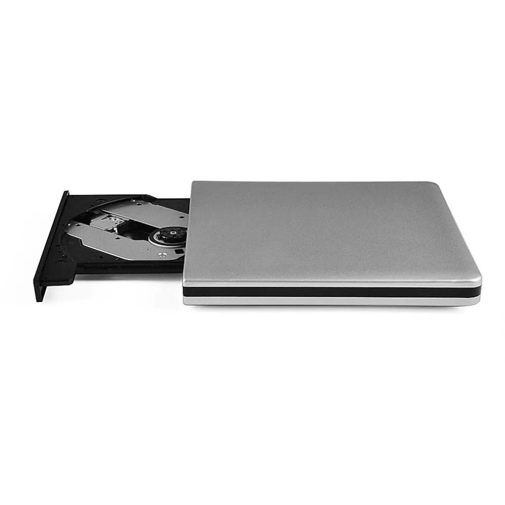 Freeshipping USB3.0 DVD RW Slim 5.0Gbps CD/DVD-RW Writer External DVD Burner Drive 50-60Hz All ABS In stock!