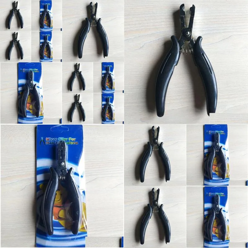 Pliers 1pcs Black Keratin Rebonds Remove Pliers for Fusion Hair Extension Nail Hair Plier Salon Tools Kit pinze per capelli Haar Zange