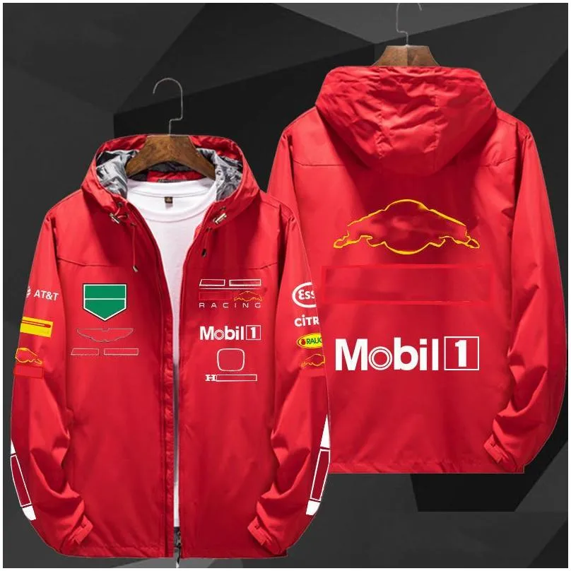Men`S Hoodies & Sweatshirts New F1 Racing Jacket Autumn And Winter Hooded Windbreaker Drop Delivery Apparel Clothing Otior