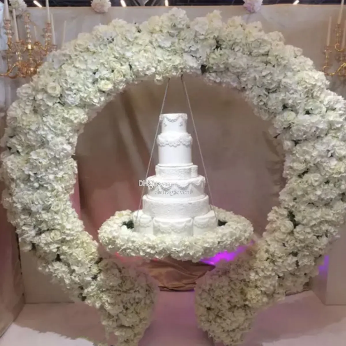 with flower)Door Design Arch door backdrop Stand for wedding events Party Wedding cake arch backdrop flower wall Ceremony Decoration