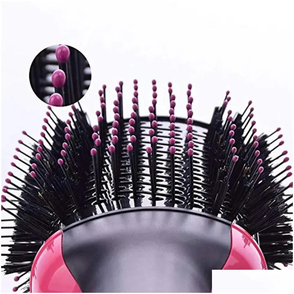 Hair Dryers New 3 In 1 Dryer Air Brush Straightener Comb Curling Salon Styling Tools Ion Blow Drop Delivery Products Care Otm5E