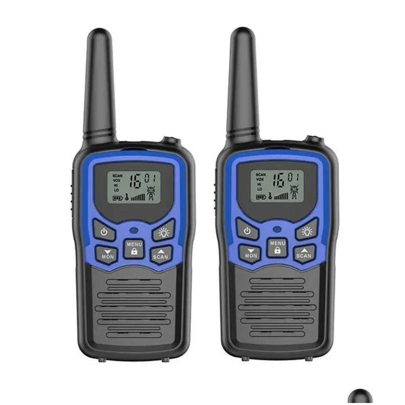 Walkie Talkie Mini Handheld Radio For Outdoor Camping 22CH UHF 4469375 MHz UpTo 8KM Portable Interphone2090589