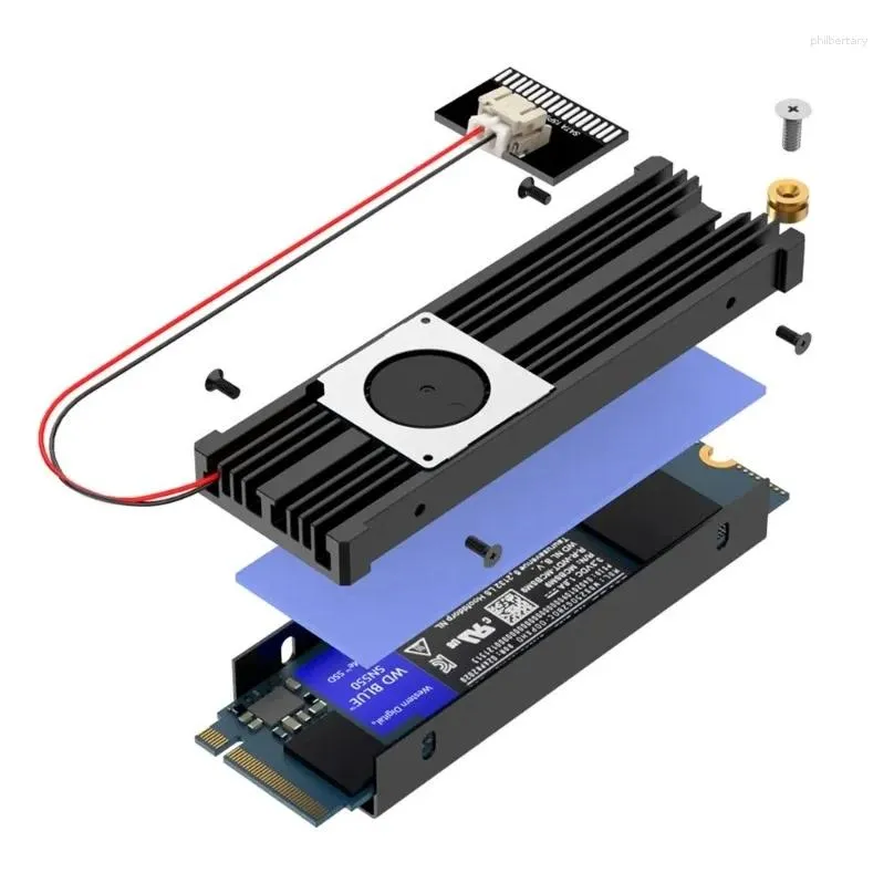 Computer Coolings Hard Disk Fan Heatsink Heat Radiators Cooling Thermal Pad Cooler For M2 NVME 2280 PCIE SSD