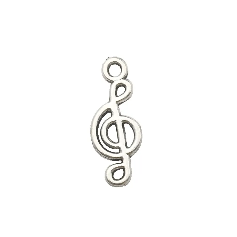 Charms Wholesale 100Pcs Instrumental Music Symbol Retro Pendant Spoon Alloy Jewelry Making Diy Keychain Ancient Sier For Bracelet Earr Otx4B