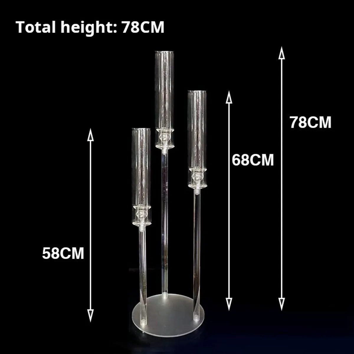 Wholesale Price Wedding Decoration crystal acrylic art Cylindrical Roman column stand Cake Dessert Table flower Stand wedding props