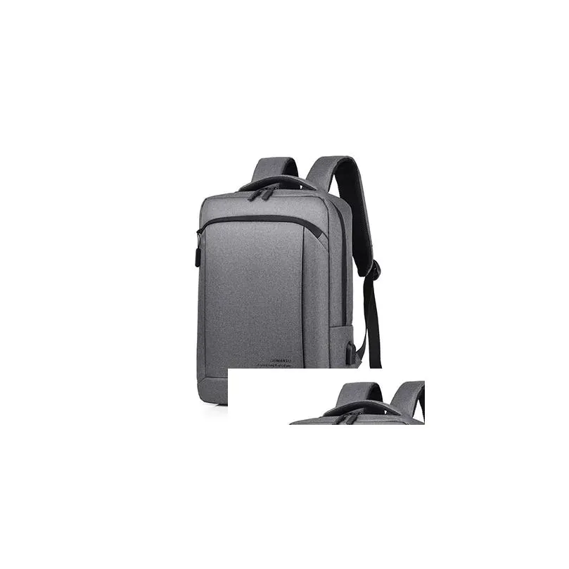 Men 156inch Laptop Backpack External USB Charging Computer Backpacks Waterproof Travel Bag for Unisex Fashion6689337