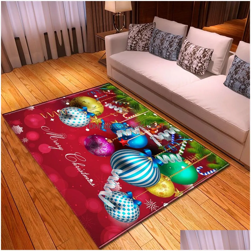 nordic carpets for living room 3d flannel printing pattern bedroom carpet kids room rug non-slip decorative bedside mat 210317