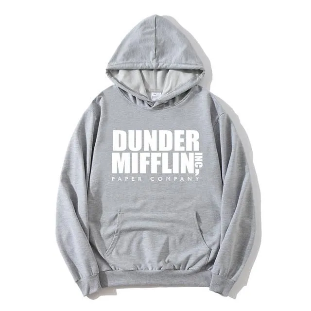 Men`s Hoodies & Sweatshirts 2021 Office Sweatshirt / Woemn Fleece Dunder Mifflin Paper Inc Hoodie Unisex Crewneck Female Hooded