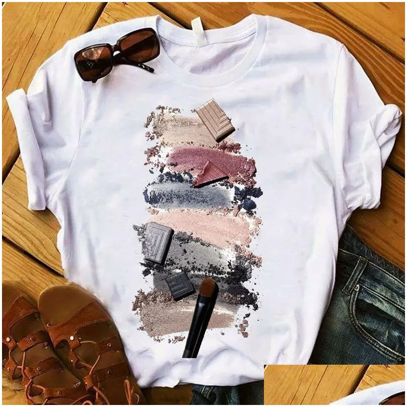 Women`S T-Shirt Womens Plus Size S-3Xl Designer Fashion White Letter Printed Short Sleeve Tops Loose Cause Clothes 26 Colours Drop Del Dhcok