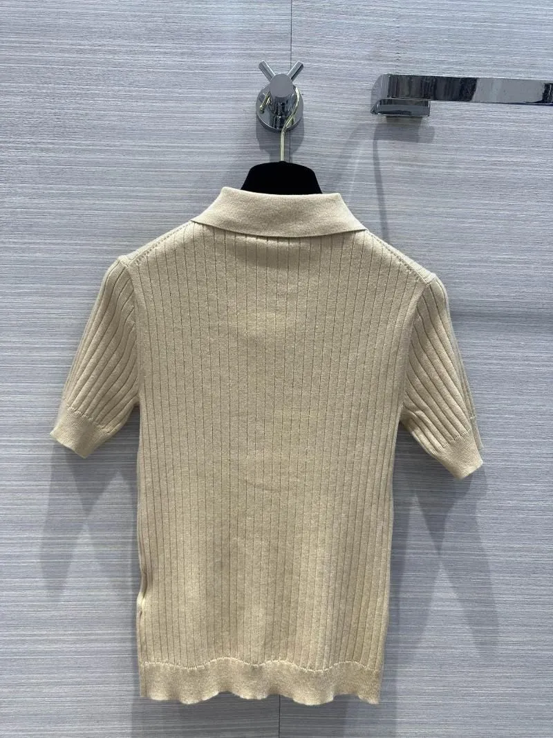 Women`s T Shirts Wool Knitted Top Classic Version Casual Fashion 2023 Summer Style 0316