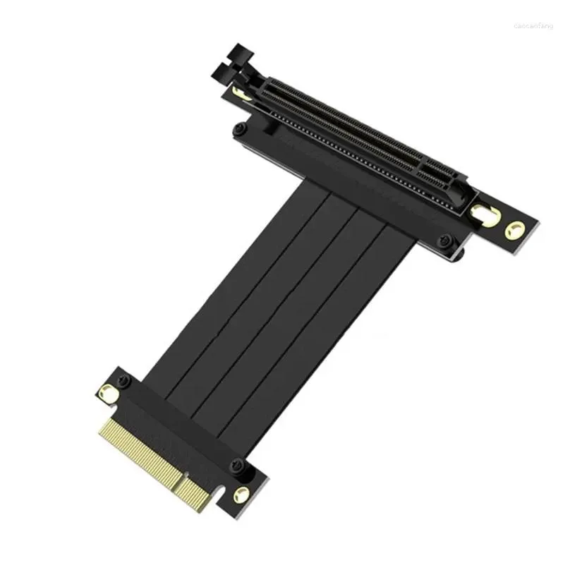 Computer Cables GPU Extension Cord PCI-E3.0 8X To 16X Flexible Cable For Expansion Port Adapter 90 Degrees