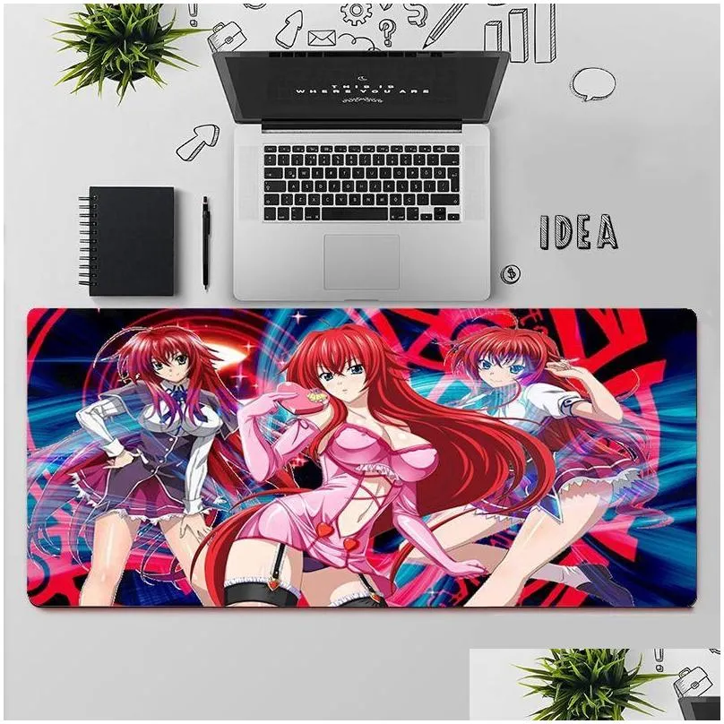 Mouse Pads Wrist Rests YNDFCNB Top Quality High School Dxd Natural Rubber Gaming Mousepad Desk Mat Large Pad Keyboards90330016324938