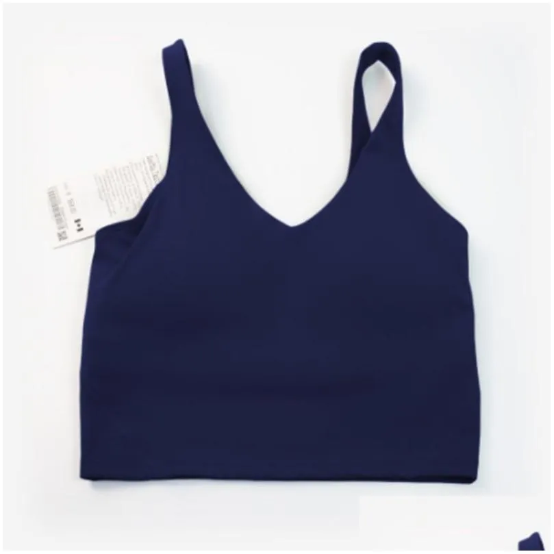Women Sports Lu-088 Bra Sexy Tank Top Tight Yoga Vest with Chest Pad No Buttery Soft Athletic Fiess Clothe Cu