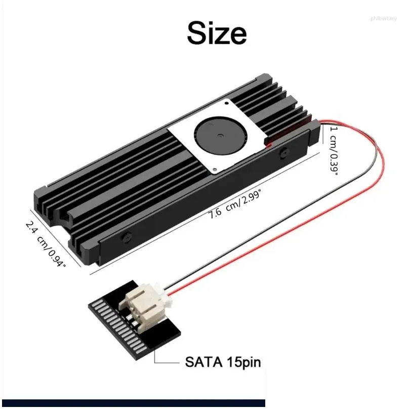 Computer Coolings Hard Disk Fan Heatsink Heat Radiators Cooling Thermal Pad Cooler For M2 NVME 2280 PCIE SSD