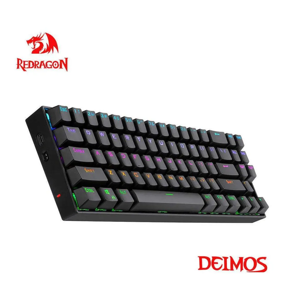 Redragon Deimos K599 KRS RGB USB Mechanical Gaming Keyboard 24G wireless dual mode Red Switch 70 Keys Computer Russian us